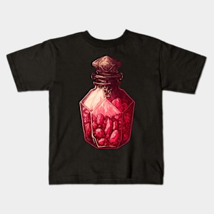 Ruby Crystals Bottle Kids T-Shirt